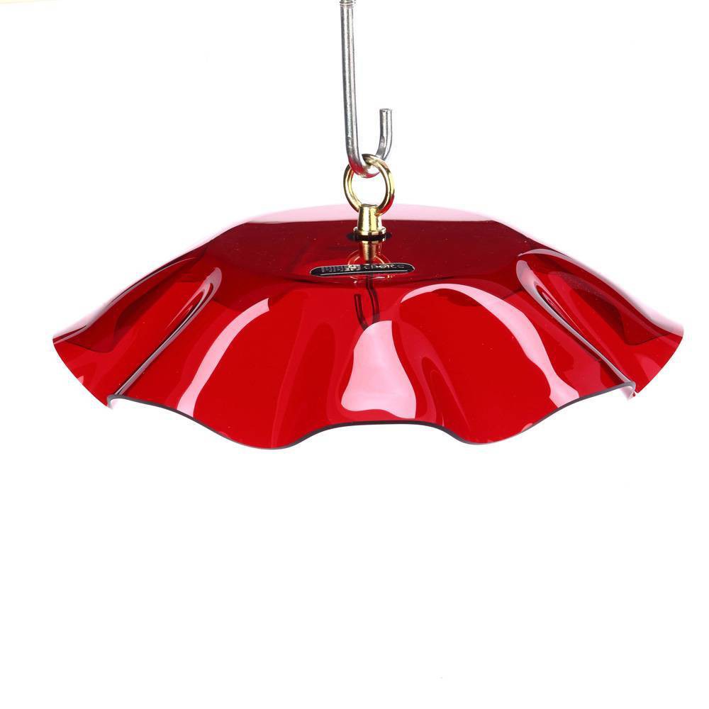 Birds Choice Weather Guard - Red: Acrylic Weather-Resistant, No Assembly Required, Wall/Pole/Hanging Mount