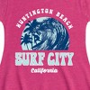 Girls' - Instant Message - Surf City Fit & Flair Cap Sleeve Graphic Dress - 2 of 4