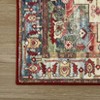 Acekool Area & Runner Rug, Machine Washable, Non-Slip, Low Pile, Soft Indoor Floor Mat for Hallway, Entryway, Bedroom, Brick Red - 4 of 4