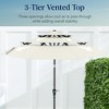 Best Choice Products 10ft 3-Tier Patio Umbrella, Market Sun Shade w/ Tilt Adjustment, Easy Crank - 3 of 4