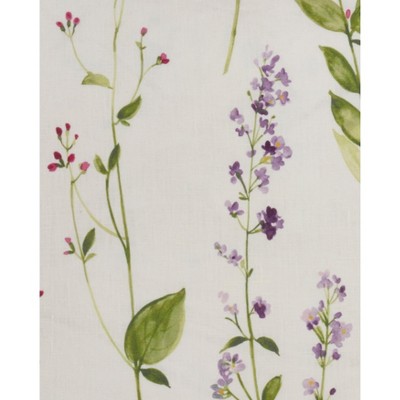 Off-White Watercolor Floral Linen Napkins, 20" Square, Set of 4