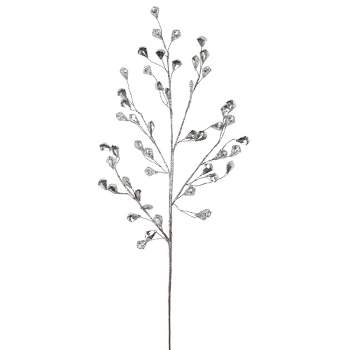 Northlight 30" Silver Glittered Artifcal Christmas Twig Spray