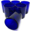 Dos Sueños Mexican Hand Blown  Tumblers - Pure Cobalt Design - 10oz - Set of 6 - 3 of 4