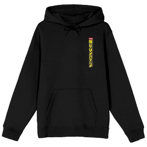 My Hero Academia Himiko Toga Faces & Poses Long Sleeve Adult Black Hooded Sweatshirt - 1 of 4
