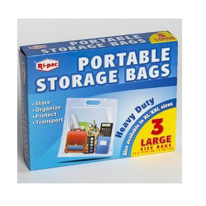 Ri-Pac 27803T Portable Storage Bag, Clear - 1 of 1