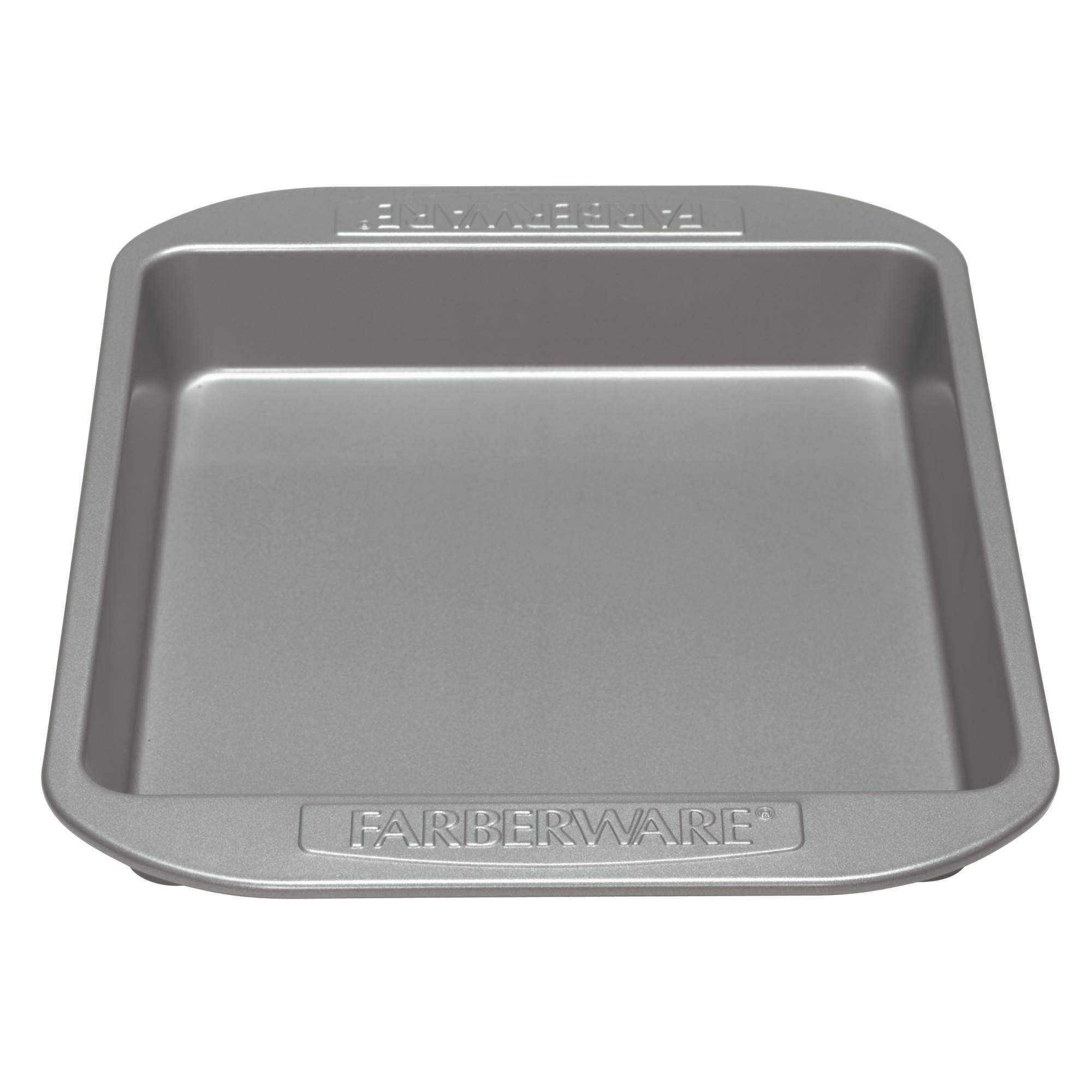 Farberware Nonstick 9" Square CakePan: Steel Baking Dish, Oven Safe to 450°F, Dishwasher Safe