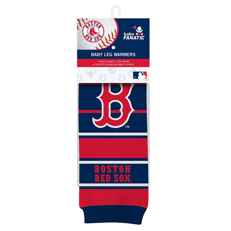 Baby Fanatic Officially Licensed Toddler & Baby Unisex Crawler Leg Warmers - MLB Boston Red Sox, 1 of 7