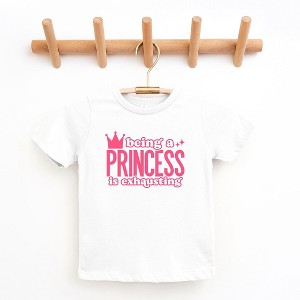 The Juniper Shop Being A Princess Is Exhausting Toddler Short Sleeve Tee - 1 of 2