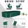 Galvanized Steel Oval Outdoor Raised Garden Beds Anti-Rust Metal Planter Box for Garden (2-Pack) - 4 of 4