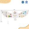 Angel Sar 11-in-1 Montessori Owl Activity Wall, STEM Sensory Busy Board with Magnetic Whiteboard, Wooden Educational Toy for Toddlers 3+ Years Old - 3 of 4