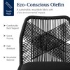 Best Choice Products Set of 2 Indoor/Outdoor Aluminum Woven Side Dining Chairs w/ All-Weather Rope - 3 of 4