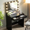 FONTOI Vanity Desk with Mirror & Tri-color Switching, Dressing Table for Bedroom, Black, 27.7"*15.7"*54.3" - 4 of 4
