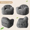 39" Bean Bag Chairs for Adults Kids, Soft Beanbag Sofa Chair High-Density Foam Filled Cozy Bean Bag Couch with Armrests for Living Room Bedroom - 4 of 4