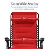 Best Choice Products Oversized Padded Zero Gravity Chair, Folding Outdoor Patio Recliner w/ Side Tray - 3 of 4