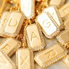 14K Gold Plated Initial Necklace - Layered Name Choker for Women, Trendy Dainty Jewelry Gift - 4 of 4