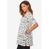 Jessica London Women's Plus Size Stretch Cotton Square Neck Tunic - 4 of 4