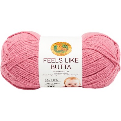  Lion Brand Feels Like Butta Dusty Pink 215-140 (3-Skeins - Same  Dye Lot) Worsted Medium #4 Polyester Yarn for Crocheting and Knitting -  Bundle with 1 Artsiga Crafts Project Bag