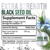 Black Seed Oil Softgels 1000mg, Premium Nigella Sativa Blackseed, Pure Natural Black Cumin Seed Oil, Antioxidant - 120 Softgels By Nature's Nutrition - 2 of 4