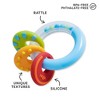 HABA Color Burst Silicone Teethers for Babies 6-18 Months - Rattle & Grasping Toy for Safe Sensory Development - Dishwasher Safe Baby Essentials - 2 of 4