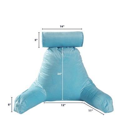 Sky Blue Microfiber TV and Reading Pillowcase Set
