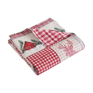 Home For Christmas Quilted Throw - Levtex Home - 1 of 4