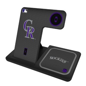 Keyscaper MLB National League Teams Linen 15-Watt 3 in 1 Charging Station - 1 of 4