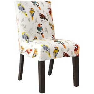 Hendrix Slipcover Dining Chair Multi Bird Print - Cloth & Co.