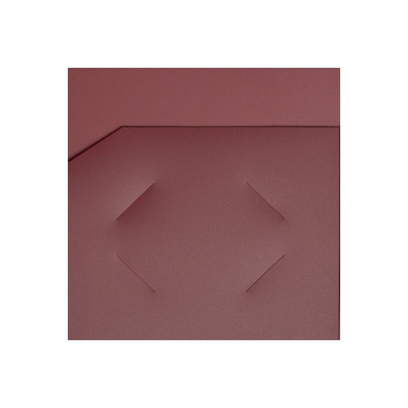 JAM Paper Heavy Duty 2-Pocket Plastic Folders Burgundy 6/Pack (383HBGA), 5 of 6