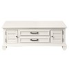 Charlestown Lift Top Coffee White - Steve Silver Co.: Modern Farmhouse, Hidden Storage - 2 of 4