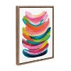 18" x 24" Sylvie Bright Abstract Framed Canvas by Jessi Raulet of EttaVee Gold - Kate & Laurel All Things Decor - 2 of 4