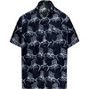 LA LEELA Men's Vacation Hawaii Shirts Hawaiian Shirts Tropical Floral Beach Shirts Casual Short Sleeve Button Up Shirt Men - 4 of 4