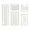 Hotel Bath Rug 100% Premium Cotton Tufted Weave Two Tone Reversible 5 Piece Bathroom Rug Set, Super Soft & Water Absorbent, Machine Washable Bathmat - 2 of 4