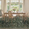 Lahome Vintage Vine Center Full Coverage Short Pile Velvet Rectangular Indoor Area Rug - 4 of 4