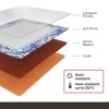 Pimpernel Blue Italian Brocato Placemats - Set of 4 (15.7" x 11.7"), Cork Backing, Easy to Clean, Elegant Italian Design - Heat & Stain Resistant - 3 of 4