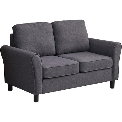 Linen Sofa Modern Couch Comfy Loveseat for Living Room, Office, Bedroom