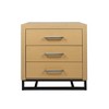 3 Drawer Cabinet, Dresser For Bedroom With 3 Drawers, Silver Handle, Wood Night Stand, Sideboard Cabinet For Hallway Entrance Living Room - 4 of 4