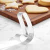 Unique Bargains Pastry Cutter Christmas Hat-Shaped Dishwasher Safe Stainless Steel Silver Tone 1Pcs - 2 of 4