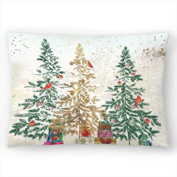 Christmas Gifts by Pi Holiday Collection - 14" x 10" Throw Pillow - Americanflat