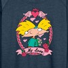 Women's - Hey Arnold! - Valentine's My Love Lightweight French Terry Wide Neck Long Sleeve Shirt - 2 of 4