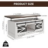 Coucheta Farmhouse Lift-Top Coffee Table with Hidden Storage, 150lb Capacity & Easy Assembly, Engineered Wood - 3 of 4