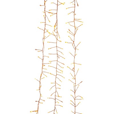 Kurt Adler 7.8-Foot 240-Light Twinkle Classic White LED Fairy Light Cluster Garland