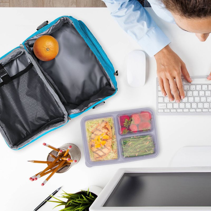 Bentgo Deluxe Lunch Bag, Durable & Insulated Bag, Internal Mesh Pocket & 2-Way Zippers, 4 of 8