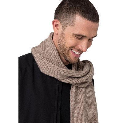 Style Republic Men’s Merino/cashmere Scarf - Nougat : Target