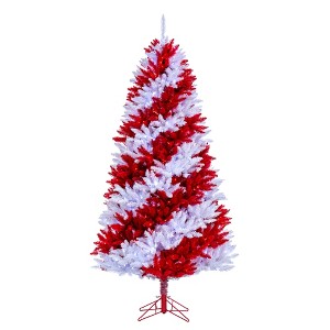 Vickerman Artificial Candy Cane Christmas Tree - 1 of 4