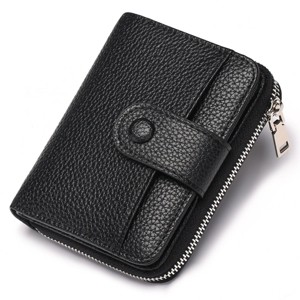 BEAFUP Small Wallet for Women - RFID Blocking Credit Card Holder Bifold Zipper Pocket Wallet with ID Window - 1 of 4