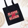 City Creek Prints Sleigh Girl Sleigh Canvas Tote Bag - 15x16 - Black - 2 of 2