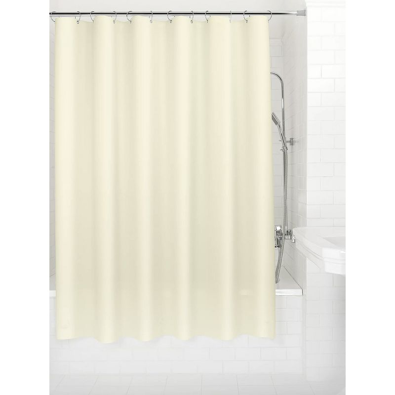 GoodGram The Clean Home Collection Heavy Duty Odorless & Non-Toxic Ivory Cream Colored PEVA Shower Curtain Liner, 1 of 4