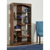 Treasure Trove Accents 70" Bookcase Graystone Brown: Solid Indian Rosewood, 5-Tier, No Assembly Required - 4 of 4
