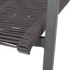 PAGED 2-Pieces Outdoor Dining Chairs Aluminum Outdoor Chair with Arms, Rope Seat for Poolside, Balcony, Lawn - 4 of 4