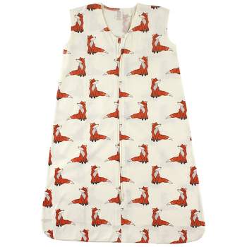 Touched by Nature Baby Boy Organic Cotton Sleeveless Wearable Sleeping Bag, Sack, Blanket, Boho Fox